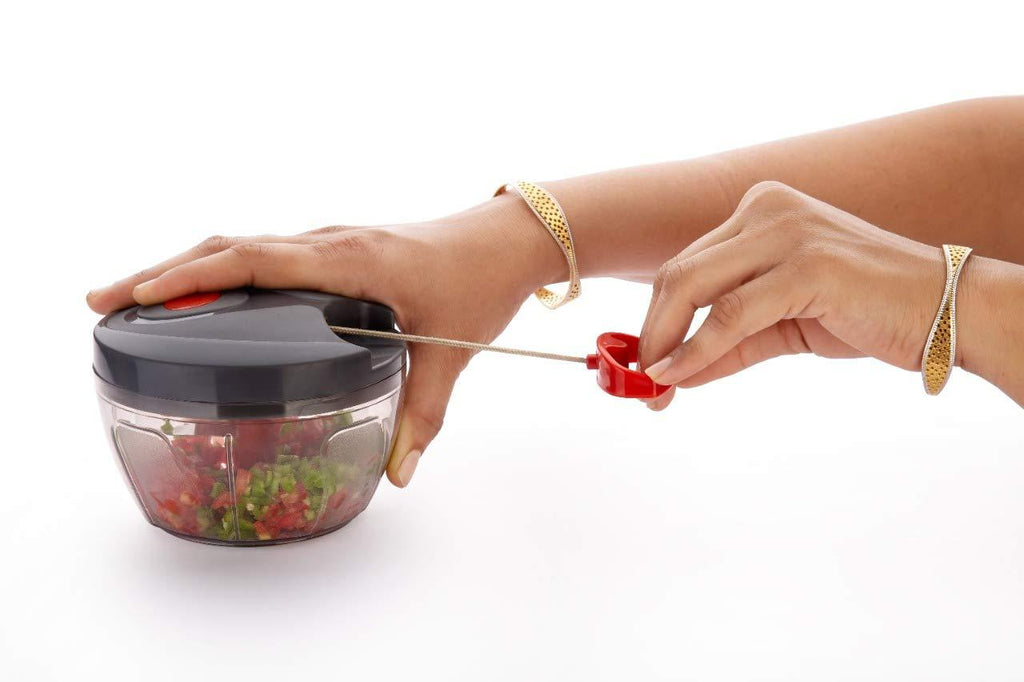 080 Manual Food Chopper Compact  Powerful Hand Held Vegetable Chopperblender