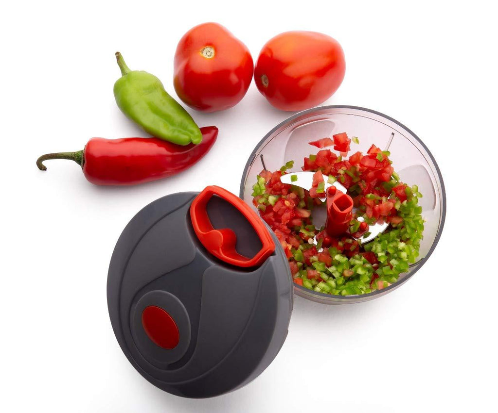 080 Manual Food Chopper Compact  Powerful Hand Held Vegetable Chopperblender